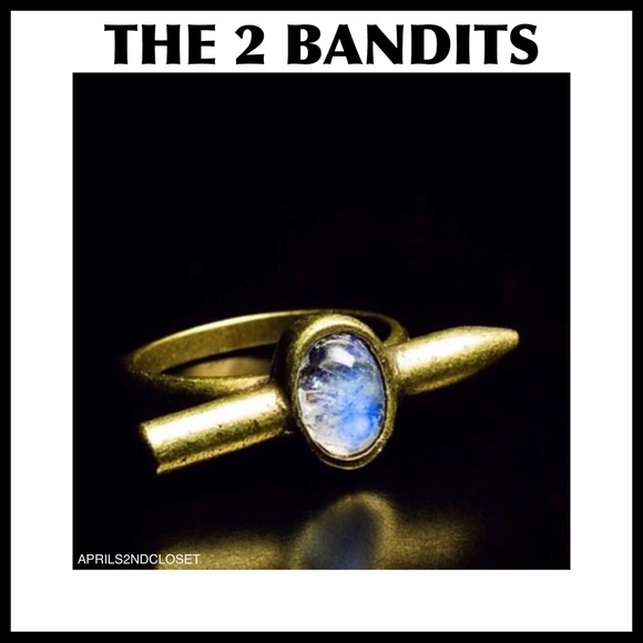 The2Bandits Jewelry - THE2BANDITS OMBRÉ STONE BULLET SETTING RING A3C